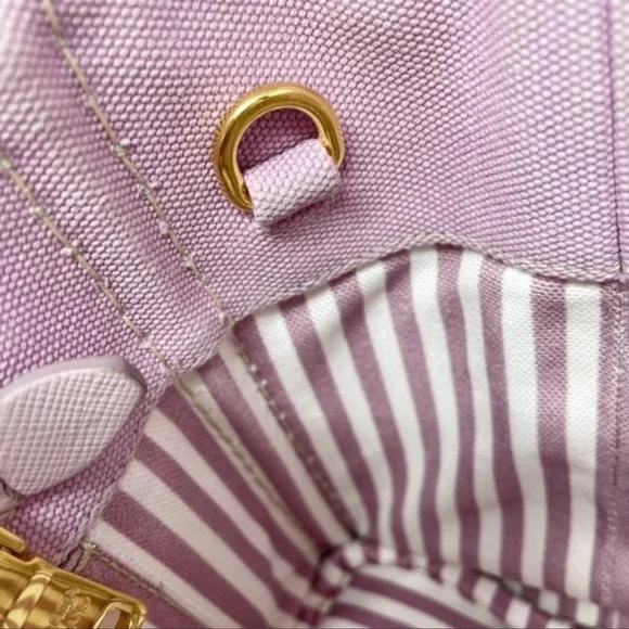 Prada pink Canapa Tote. EUC - Picture 3 of 6